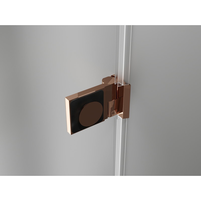 Mexen Lunar-B Duschtür, links öffnend, 100 cm, transparent, Roségold - 832-100-000-60-00-L