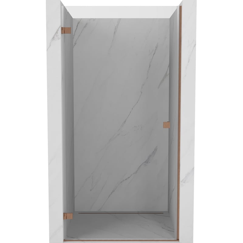 Mexen Lunar-B Duschpendeltür links 60 cm, transparent, gebürstetes Kupfer - 832-060-000-65-00-L