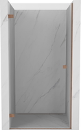 Mexen Lunar-B Duschflügeltür links 75 cm, transparent, gebürstetes Kupfer - 832-075-000-65-00-L