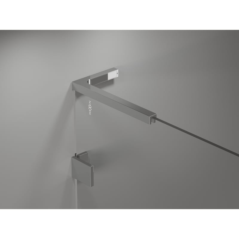 Mexen Lunar L Duschtür, rechts öffnend, 105 cm, transparent, Chrom - 834L-105-000-01-00-P