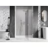 Mexen Lunar L Duschtür schwenkbar rechts 130 cm, transparent, Chrom - 834L-130-000-01-00-P