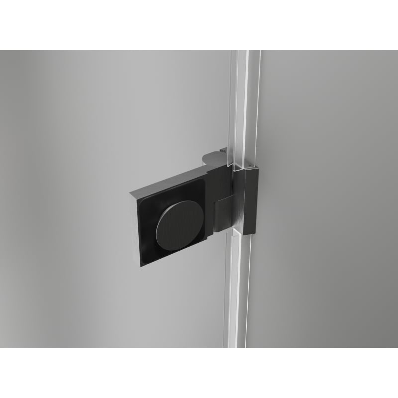 Mexen Lunar-B Duschdrehtür links 70 cm, transparent, gebürstetes Gun Grey - 832-070-000-66-00-L