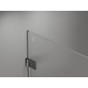 Mexen Lunar-B Duschschwingtür links 90 cm, transparent, gebürstetes Waffengrau - 832-090-000-66-00-L