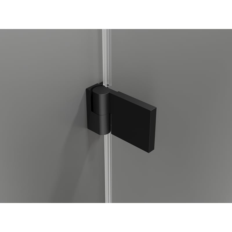 Mexen Lunar-B Duschwand Tür Schwingtür links 75 cm, transparent, schwarz - 832-075-000-70-00-L