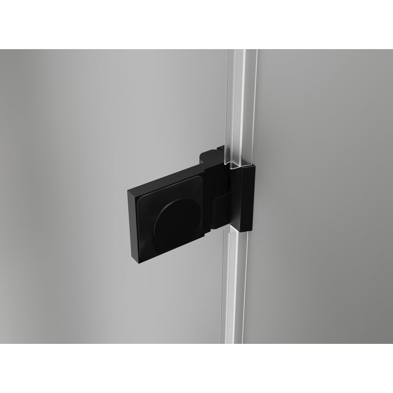 Mexen Lunar-B Duschwand Tür Schwingtür links 75 cm, transparent, schwarz - 832-075-000-70-00-L