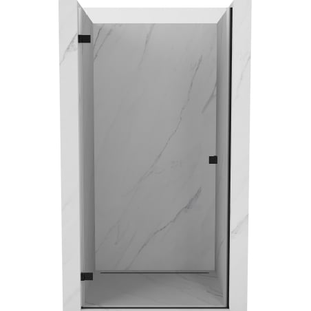 Mexen Lunar-B linke, schwenkbare Duschkabinentür 95 cm, transparent, schwarz - 832-095-000-70-00-L