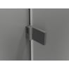 Mexen Lunar-B Duschdrehtür links 95 cm, transparent, Gun Metal - 832-095-000-95-00-L
