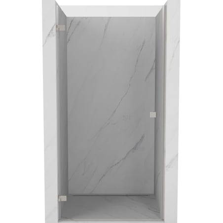 Mexen Lunar-B Duschdrehtür links 65 cm, transparent, gebürstetes Nickel - 832-065-000-97-00-L