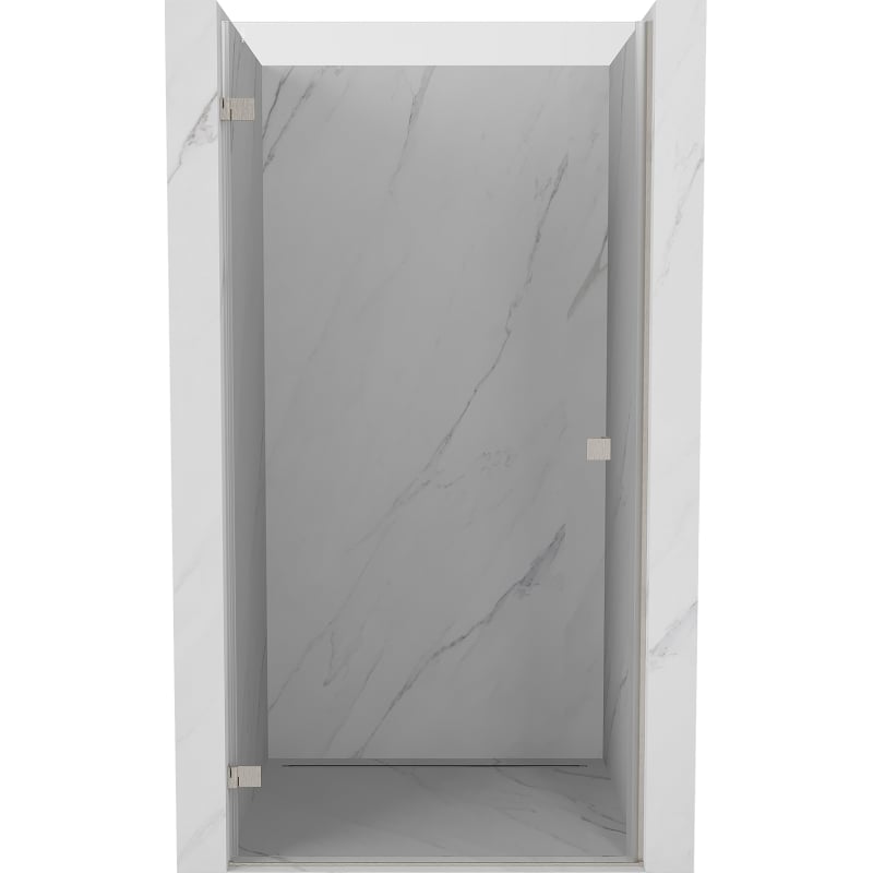 Mexen Lunar-B linke Duschschwingtür 100 cm, transparent, gebürsteter Nickel - 832-100-000-97-00-L