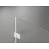 Mexen Lunar-B Rechte Schwingtür-Duschabtrennung 85 cm, transparent, weiß - 832-085-000-20-00-P