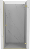 Mexen Lunar-B Duschabtrennung, schwenkbar rechts 80 cm, transparent, gold - 832-080-000-50-00-P