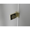 Mexen Lunar-B Duschdrehtür rechts 60 cm, transparent, gebürstetes Gold - 832-060-000-55-00-P