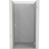 Mexen Lunar-B Duschdrehtür rechts 60 cm, transparent, gebürstetes Gold - 832-060-000-55-00-P