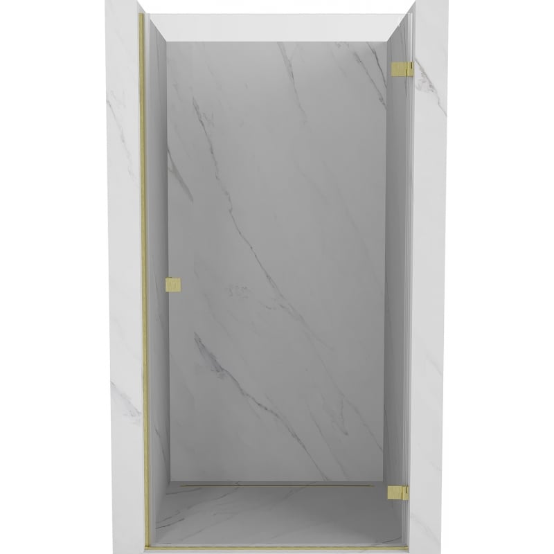 Mexen Lunar-B Duschschiebetür rechts 75 cm, transparent, gebürstet gold - 832-075-000-55-00-P