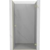Mexen Lunar-B Duschdrehtür rechts 80 cm, transparent, gebürstet gold - 832-080-000-55-00-P