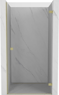Mexen Lunar-B Duschdrehtür rechts 80 cm, transparent, gebürstet gold - 832-080-000-55-00-P
