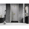 Mexen Lunar-B Duschdrehtür rechts 80 cm, transparent, gebürstet gold - 832-080-000-55-00-P