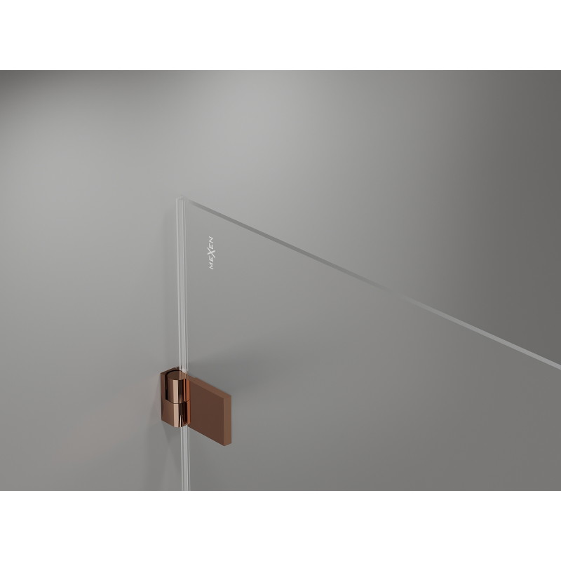 Mexen Lunar-B Duschschwingtür rechts 70 cm, transparent, Roségold - 832-070-000-60-00-P