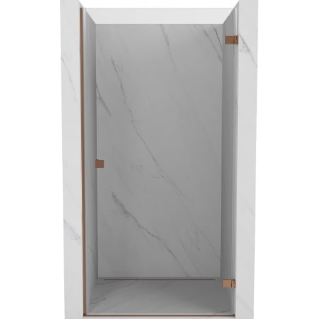 Mexen Lunar-B Duschtür, rechts angeschlagen, 80 cm, transparent, Roségold - 832-080-000-60-00-P