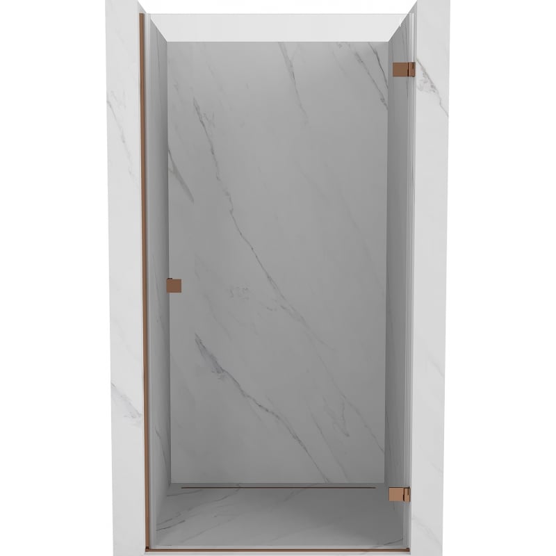 Mexen Lunar-B Duschanschlagstür rechts 85 cm, transparent, Roségold - 832-085-000-60-00-P
