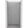 Mexen Lunar-B Duschtüren, schwenkbar rechts 60 cm, transparent, gebürstetes Kupfer - 832-060-000-65-00-P