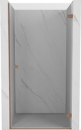 Mexen Lunar-B Duschdrehtür rechts 65 cm, transparent, gebürstetes Kupfer - 832-065-000-65-00-P