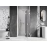 Mexen Lunar L Dusch rechte Pendeltür 85 cm, transparent, weiß - 834L-085-000-20-00-P