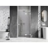 Mexen Lunar L Dusch rechte Pendeltür 85 cm, transparent, weiß - 834L-085-000-20-00-P