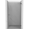 Mexen Lunar-B rechte Duschdrehtür 60 cm, transparent, gebürstetes Gun Gray - 832-060-000-66-00-P