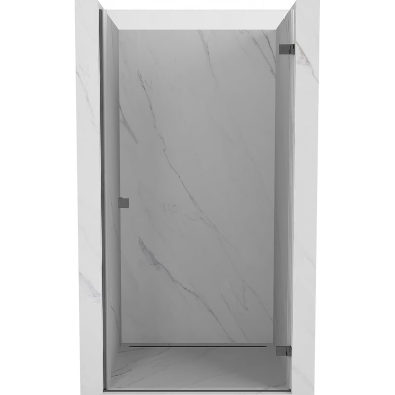 Mexen Lunar-B Duschdrehtür rechts 70 cm, transparent, gebürstet Gun Gray - 832-070-000-66-00-P