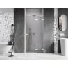 Mexen Lunar L Dusch-Glaswand rechts 100 cm, transparent, weiß - 834L-100-000-20-00-P