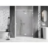 Mexen Lunar L Duschwand Türen rechts 130 cm, transparent, weiß - 834L-130-000-20-00-P