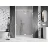 Mexen Lunar L Duschdrehtür rechts 135 cm, transparent, weiß - 834L-135-000-20-00-P