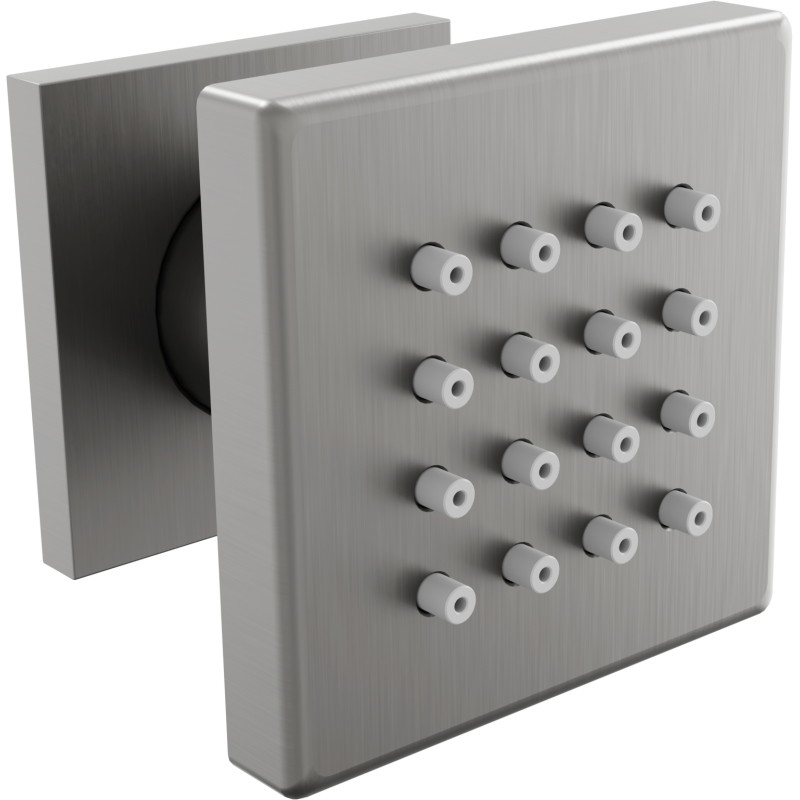 Mexen Cube Aufputz-Seitendüse, Gun Gray gebürstet - 79360-66