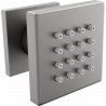 Mexen Cube Aufputz-Seitendüse, Gun Gray gebürstet - 79360-66