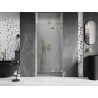 Mexen Lunar L Duschdrehtür rechts 85 cm, transparent, gebürstetes Gold - 834L-085-000-55-00-P