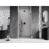Mexen Lunar-B Duschdrehtür rechts 75 cm, transparent, schwarz - 832-075-000-70-00-P