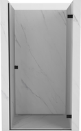 Mexen Lunar-B Duschabtrennung, rechts öffnend, 80 cm, transparent, schwarz - 832-080-000-70-00-P