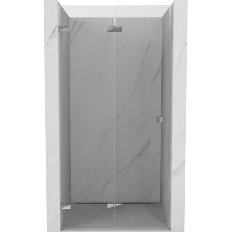 Mexen Lunar-F Faltbare Duschabtrennung links 85 cm, transparent, Chrom - 836-085-000-01-00-L