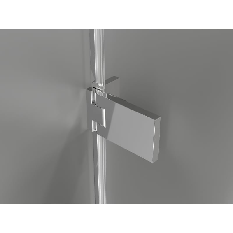 Mexen Lunar-F Faltbare Duschabtrennung links 85 cm, transparent, Chrom - 836-085-000-01-00-L