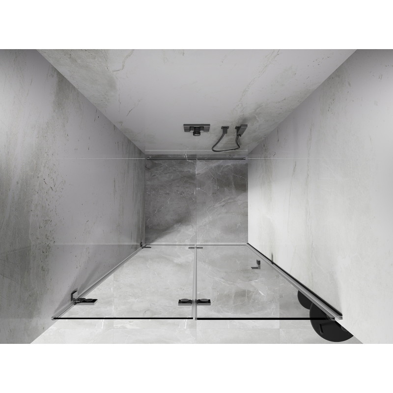 Mexen Lunar-F Falttüren Dusche links 95 cm, transparent, Chrom - 836-095-000-01-00-L