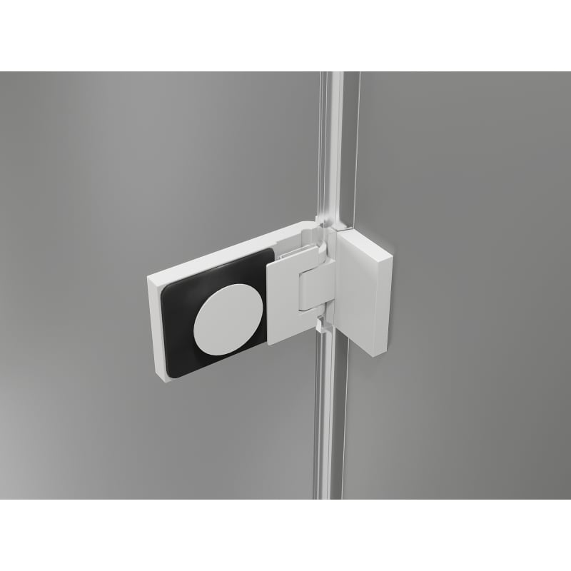 Mexen Lunar-F faltbare Duschabtrennung links 70 cm, transparent, weiß - 836-070-000-20-00-L