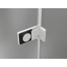 Mexen Lunar-F Falttür-Duschkabine links 75 cm, transparent, weiß - 836-075-000-20-00-L