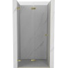 Mexen Lunar-F faltbare Duschkabinentür links 80 cm, transparent, gold - 836-080-000-50-00-L