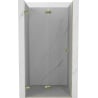 Mexen Lunar-F faltbare Duschabtrennung links 95 cm, transparent, gold - 836-095-000-50-00-L
