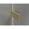 Mexen Lunar-F faltbare Duschabtrennung links 70 cm, transparent, gebürstetes Gold - 836-070-000-55-00-L
