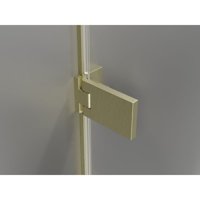 Mexen Lunar-F Falttüren für Duschen links 85 cm, transparent, gebürstetes Gold - 836-085-000-55-00-L