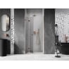 Mexen Lunar-F Falttür Dusche links 65 cm, transparent, Roségold - 836-065-000-60-00-L