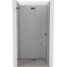 Mexen Lunar-F faltbare Duschabtrennung links 90 cm, transparent, Roségold - 836-090-000-60-00-L