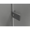 Mexen Lunar-F faltbare Duschabtrennung links 65 cm, transparent, gebürstet Graphitgrau - 836-065-000-66-00-L